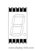 0,39 Zoll einstelliges 7-Segment-Ultradünn-SMD-Display