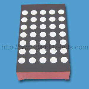 1,2 Zoll 5x7 LED Dot Matrix mit Auf- und Ab-Lücken